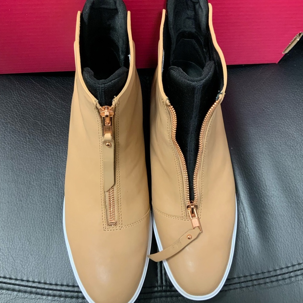 UnderArmour Sportswear Tan Wedge Booties - Picture 9 of 10